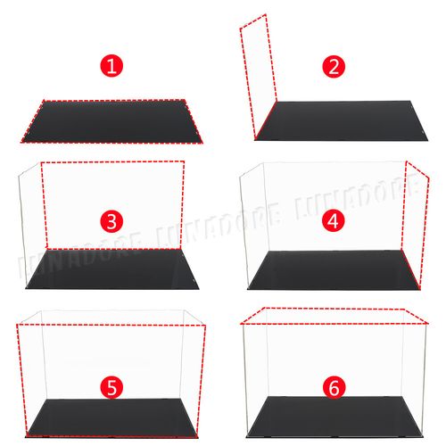 56x37x36cm Acrylic Clear Plastic Large Display Box  Perspex Case Dustproof UV — image 3