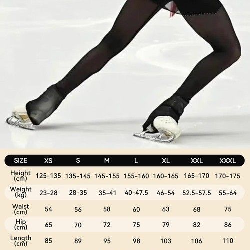 Figure Skating Training Mesh Tights Children Adults Professional Training Socks