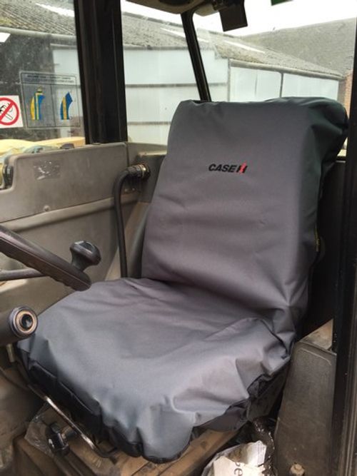 Embroidered with Case Logo Heavy Duty Waterproof Tractor Seat Cover 