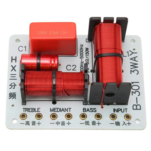 B301 150W Speaker Frequency Divider 3 Way 150W HiFi Crossover Filter Tweeter — image 2