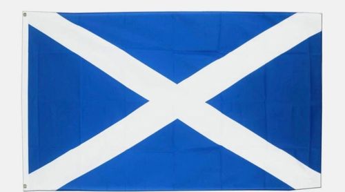 Scotland Flag 5x3 FT Scottish Saltire St Andrew's Cross Polyester Brass Eyelets — image 8