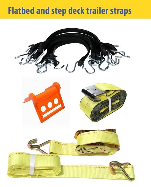 (4 PACK) 2" X 16' DKG Double J Hook Strap with Ratchet Tie Down — image 9