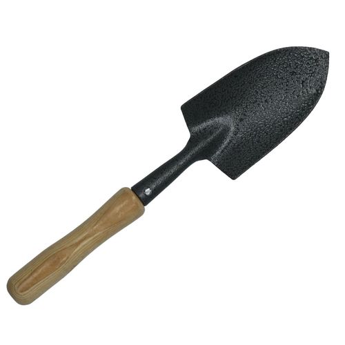 Garden Hand Trowel Shovel Spade Digging Gardening Tool with Wooden Handle — image 1