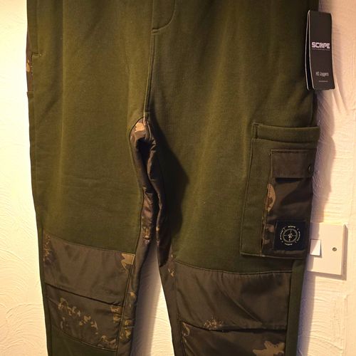Nash Scope HD Joggers Men's XXL Green Camo Polyester Fishing Trousers — image 1
