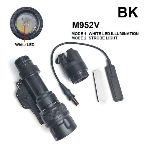 SOTAC M952V LED Light Tactical Flashlight Super Bright Torch W/ Tail Switch