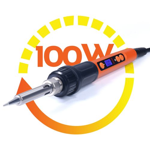 100W Digital Electric Heat Soldering Iron Kit Soldering Gun LCD Tempe Adjustable — image 2