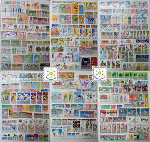 Worldwide Stamp Collection Mint - 35 Full Sets from 35 Different Countries &Gift — image 2