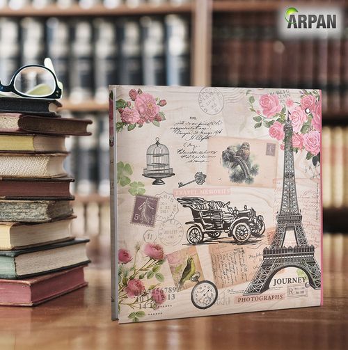 Arpan Photo Album 500 Photos Slip in Case 3-Ring Binder Vintage slogan Pack of 2 — image 3