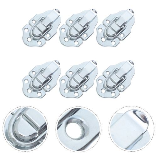 Retro Golden Metal Box Latches 6Pcs Durable Toggle Lock Set for Home Use — image 1
