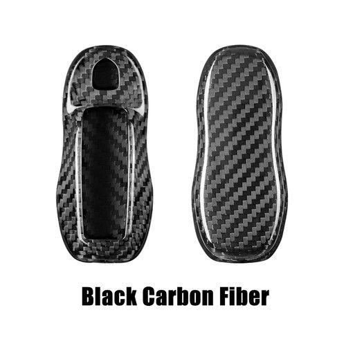 Carbon Fiber Car Key Fob Cover Case For Porsche Cayenne Panamera Macan 911 718
