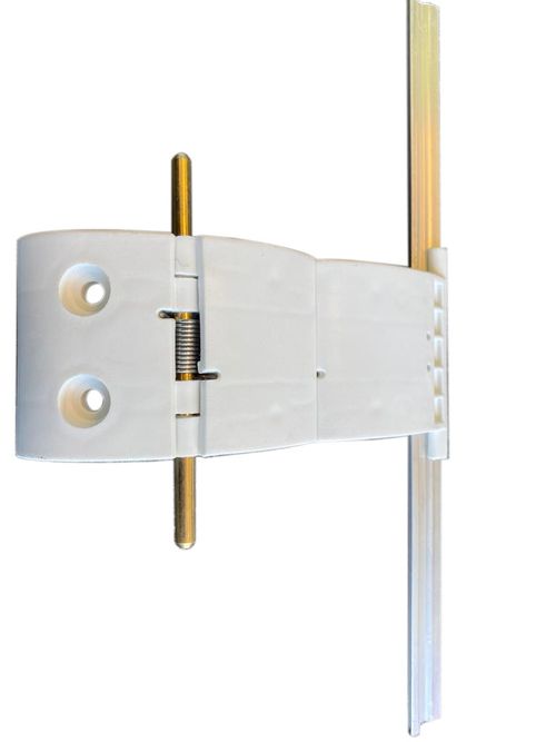 Roller Garage Door Locking Hinge  Straps Profile 55mm Auto Lock x3 — image 4