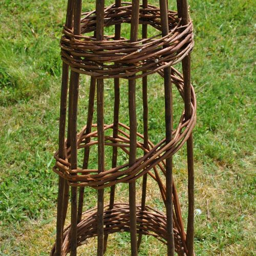 Willow Garden Obelisk Wooden Spiral 1.15m Climbing Plant Support Frame (2) — image 11