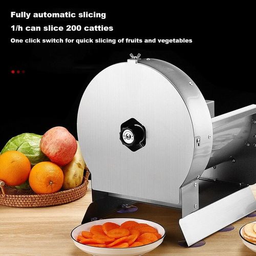 Electric Vegetable Fruit Slicer Stainless Slicing Device Kitchen Tomatoes Lemons — image 9