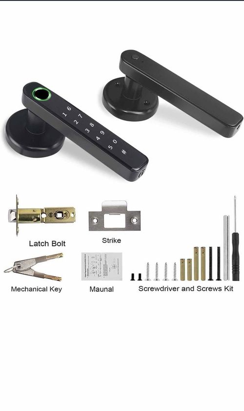 TEKXDD Smart 4-in-1 Lock Door Handle Electronic Password Bluetooth Fingerprint — image 3