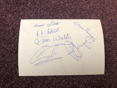 Speedway photograph Reading juniors 7 autographs