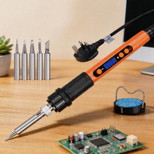 100W  Digital Electric Soldering Iron station Welding Gun Kit Tempe Adjustable