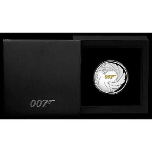 2020 James Bond 007 Silver Proof High Relief Coin Australia Perth Mint — image 3