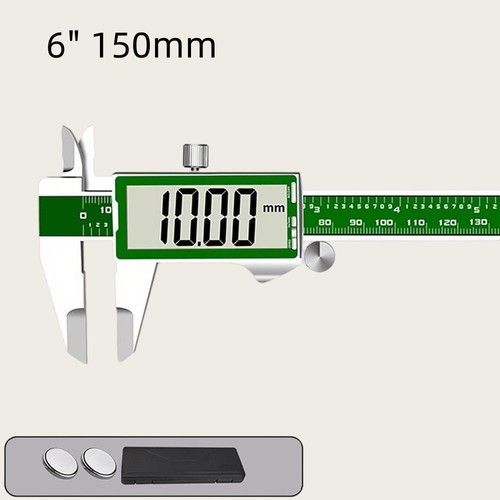 6" 150mm Stainless Steel Electronic Digital Vernier Caliper Micrometer Gauge LCD