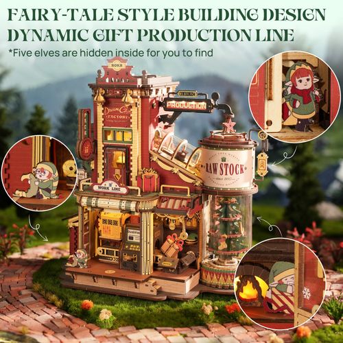 ROKR 3D Wooden Puzzle Music Box Dream Gift Factory DIY Model Kit for Adults Gift — image 7