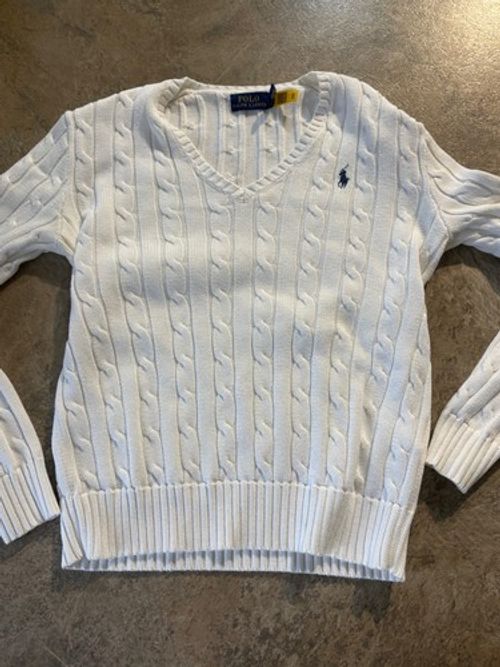 White Ralph Lauren Cable Knit Women’s Sweater Size Small New without Tags