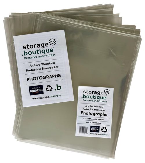 storage.boutique Photograph Protection Sleeves, Archive 10 x 8 inches, clear — image 1