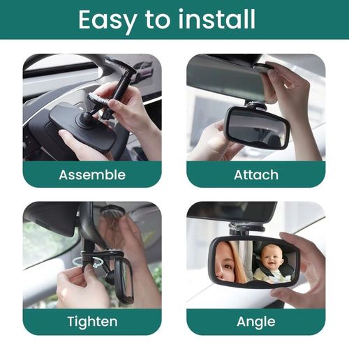 Baby Child Car Seat Mirror Inside Safety Rear Back View Ward Facing For Care Kid — image 6