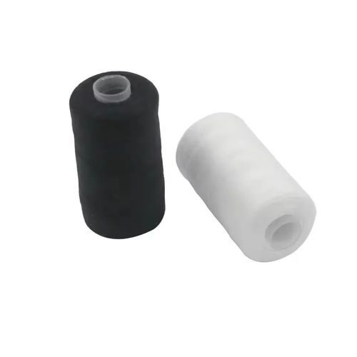 2PCS 500M Sewing Thread Set | Polyester Strong Durable Black White Hand Machine — image 1