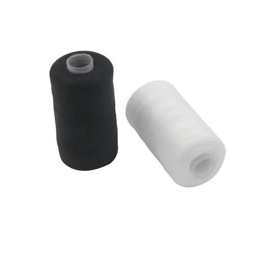 2PCS 500M Sewing Thread Set | Polyester Strong Durable Black White Hand Machine