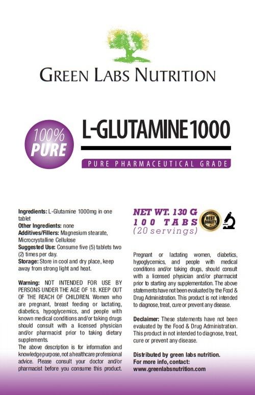 L-Glutamine 1000 mg Tablets – High Strength, Recovery & Anticatabolic Support — image 7