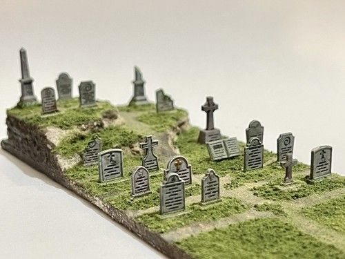 20x Mixed Gravestones Monuments OO GAUGE 1:76 Model Railway Scenery Decoration