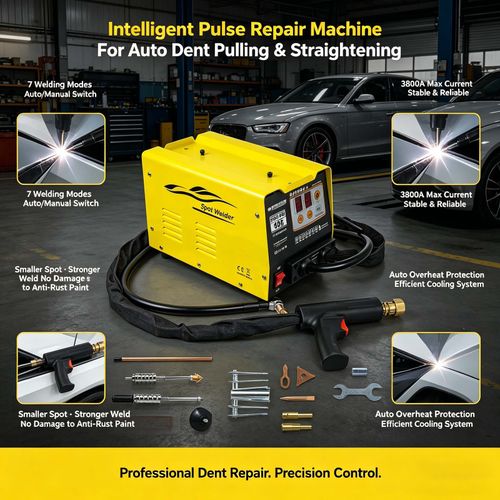 Vehicle Panel Spot Dent Puller 3800A 220V Car Body Stud Welder Dent Removal Kit — image 6