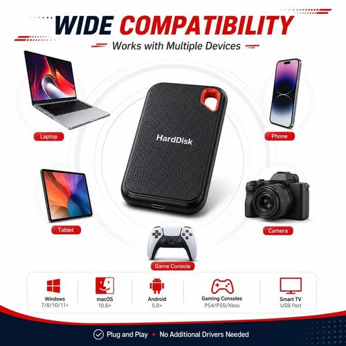 4TB Portable External Hard Drive USB3.0 Shockproof HDD Storage for PC Laptop Mac — image 4