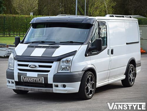 FOR FORD TRANSIT MK7 07-13 BLACK SOLID SUNVISOR SUN VISOR WIND DEFLECTOR TOURNEO — image 12