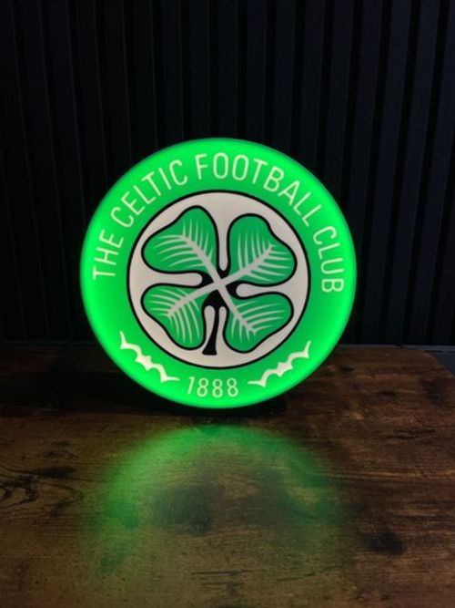  Celtic Fc Lightbox Led Sign🇬🇧Made Not Temu💩!  Usb Power 25x25cm
