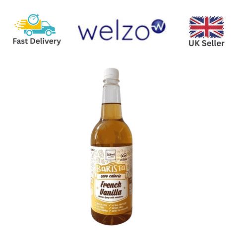 The Skinny Food Co Coffee Syrup 1000ml French Vanilla Flavour Sugar-Free Vegan