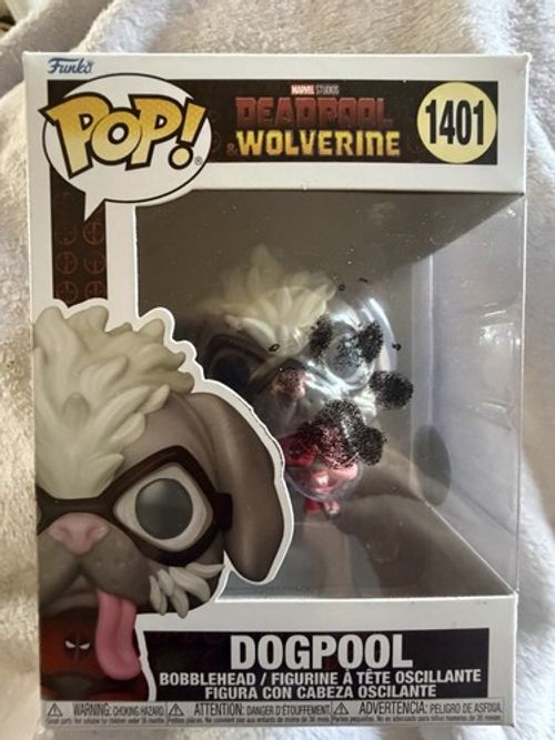 RARE FRONT WINDOW PAWTOGRAPH Dogpool Funko #1401 Monopoly Events Fully COA INCL