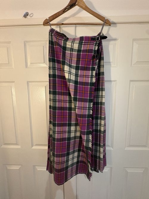 5pc Vintage Wool Tartan Dress Skirt Top Reseller Job Lot 60s 70s 80s *labels* — image 2