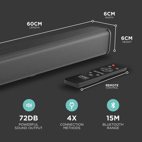 TV Sound Bar Bluetooth 5.3 HDMI ARC Optical AUX USB Wireless Speaker 30W — image 2