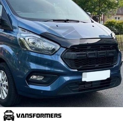 Ford Transit Custom MK1 2012-2018 Bonnet Protector Black Bug Shield Deflector — image 5