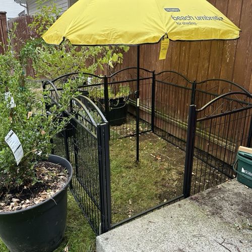 Indoor/Outdoor Pet Dog Pen Puppy Playpen Garden Enclosure Run Cage Metal Barrier — image 1