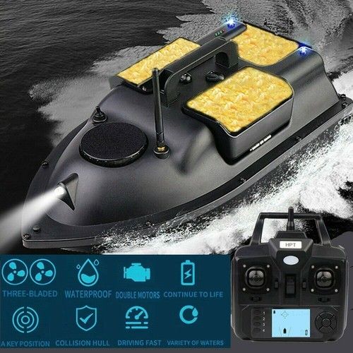 GPS RC Fishing Bait Boat 500m Remote Control Bait Boat 3 Motor Fish — image 2