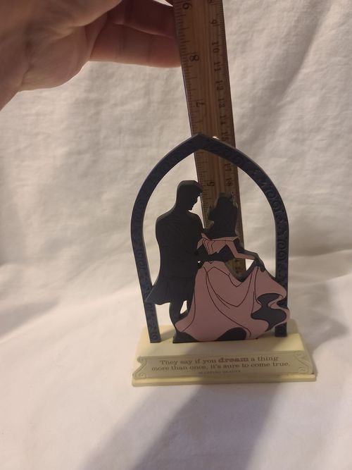 Hallmark Disney Sleeping Beauty 2Sided Pink Blue Dress Dream Figurine Silhoutte — image 9