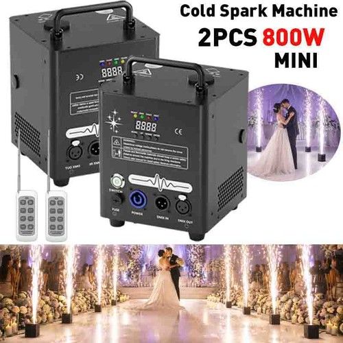 800W Cold Spark Machine Stage Effect DMX Firework Machine DJ Event Club Wedding