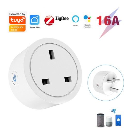 UK Type G Smart Plug 13A WiFi Socket Energy Monitoring Timer APP Remote Control