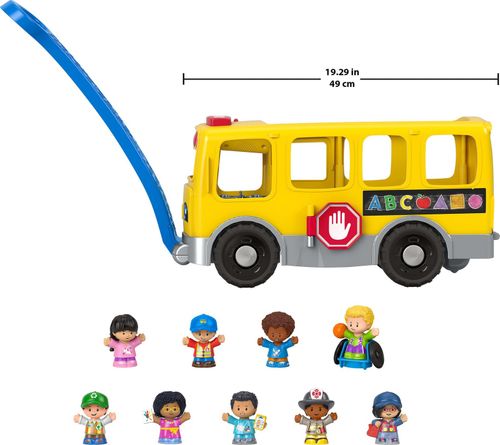 Fisher-Price Little People Toddler Toy Big Yellow School Bus & Community Heroes — image 6