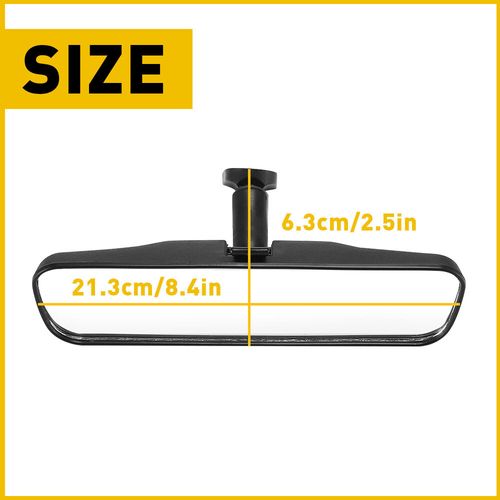 Rear View Mirror Interior Replacement 8 inch Wide Angle Car Truck SUV Day Night — image 8