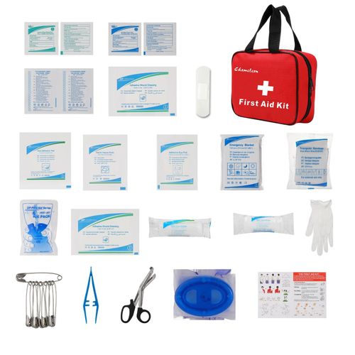 FIRST AID KIT MEDICAL EMERGENCY HOME TRAVEL CAR TAXI WORK 1ST AID BAG 109 PIECE — image 2