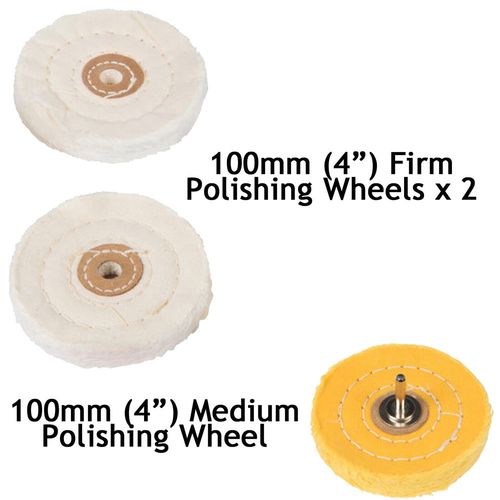 7PCS Metal Cleaning Polishing Buffing Wheel & Compound Polish Kit Set for Drill — image 2
