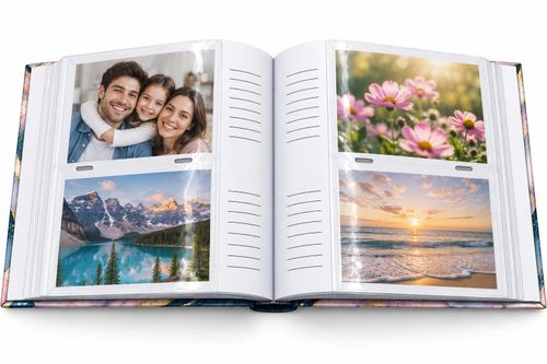 Slip In Photo Album 6x4 200 Photos Memo Family Wedding Travel Memory Book — image 4