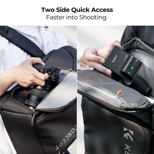K&F Concept 25L Large Capacity Camera Backpack Storage Bag for DSLR Photography — image 5